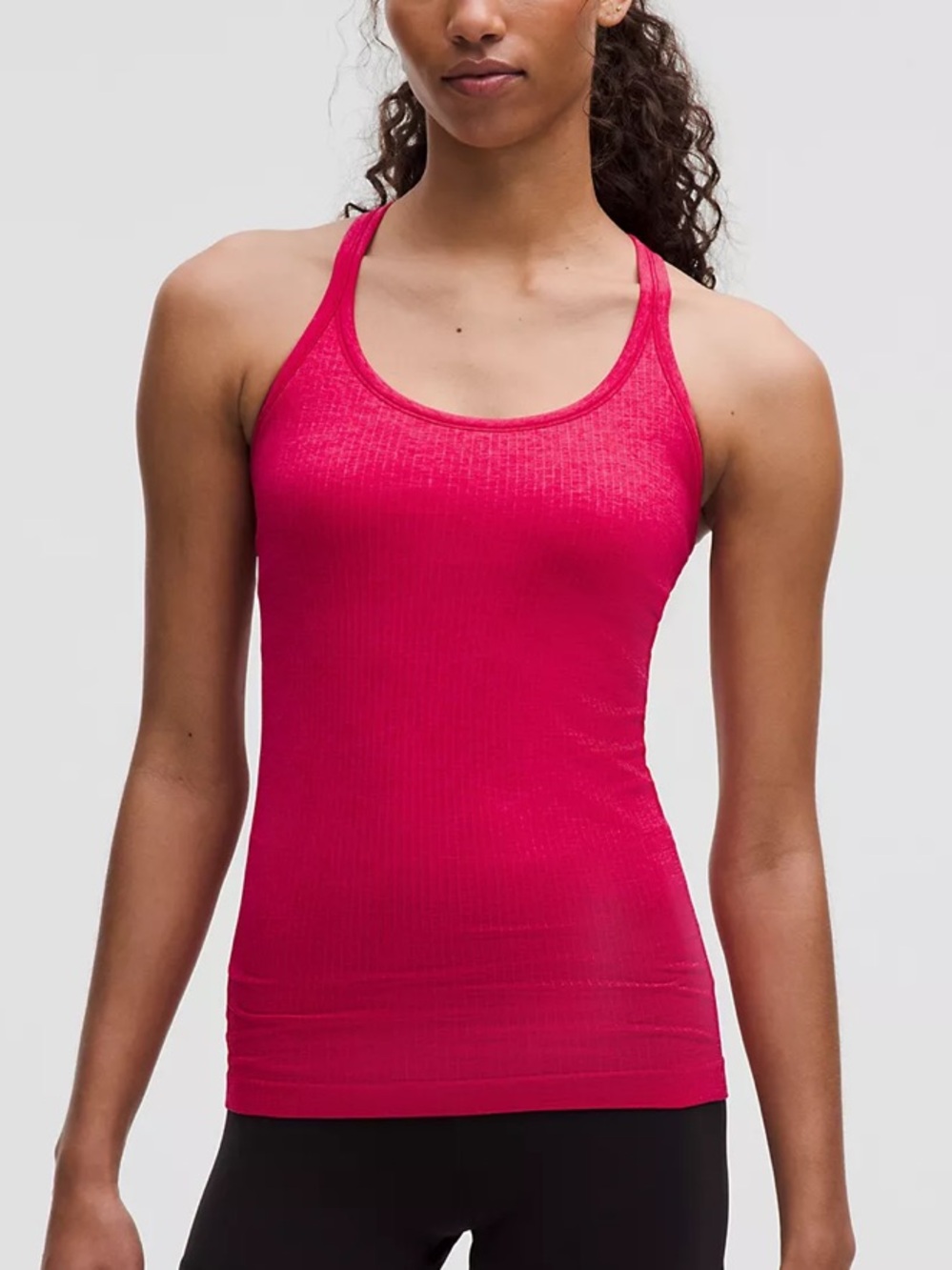 Lululemon Ebb to Street Tank Light Support B/C Cup Pink Dragonfruit Size 6